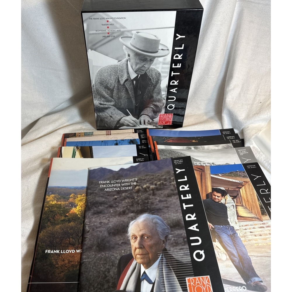 Frank Lloyd Wright Quarterly Magazines Lot of 11 2011, 2012 Complete + 2010 2013